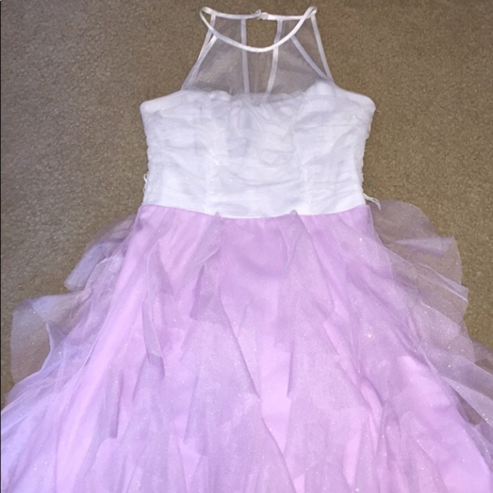 Pink/purple/white dress